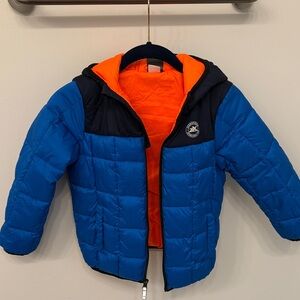 ZeroXposur Blue and Orange Kids Puffer Jacket